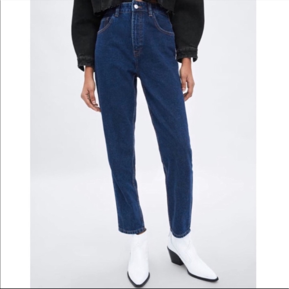 Zara high waisted mom jeans
